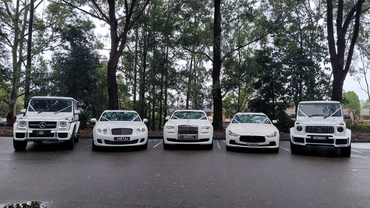 RR Ghost Series II + 1 x - Bentley  + 1x Maserati Ghibli + 2 Mercedes G63